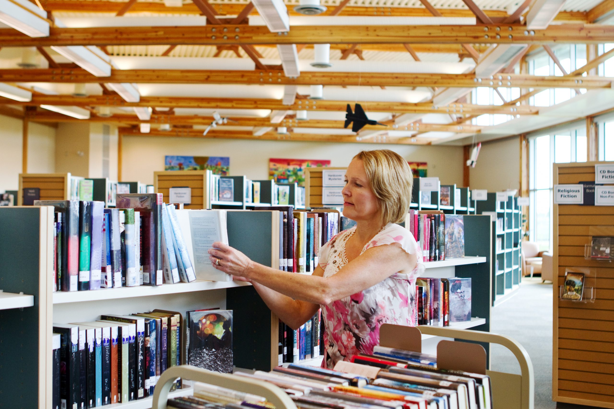 shelving books fast