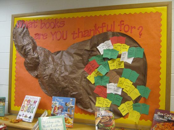 thanksgiving library displays