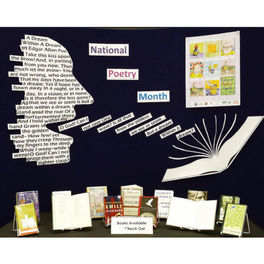 Springtime Library Displays