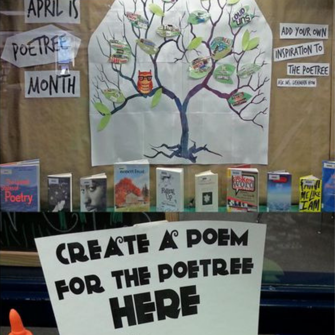 Springtime Library Displays