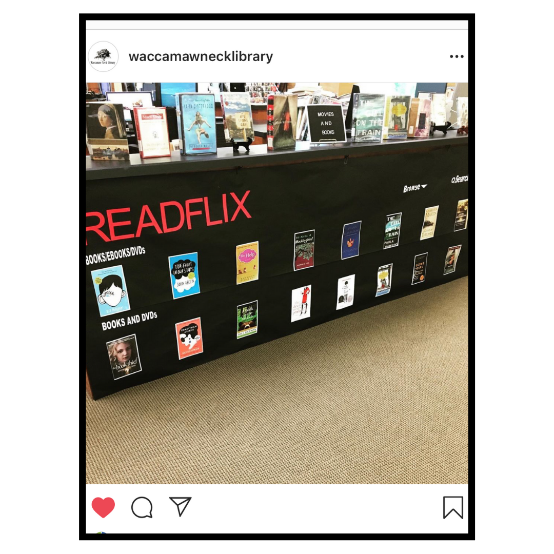 library displays Waccamaw Neck