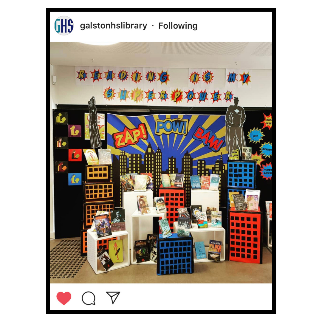 Back to school library displays