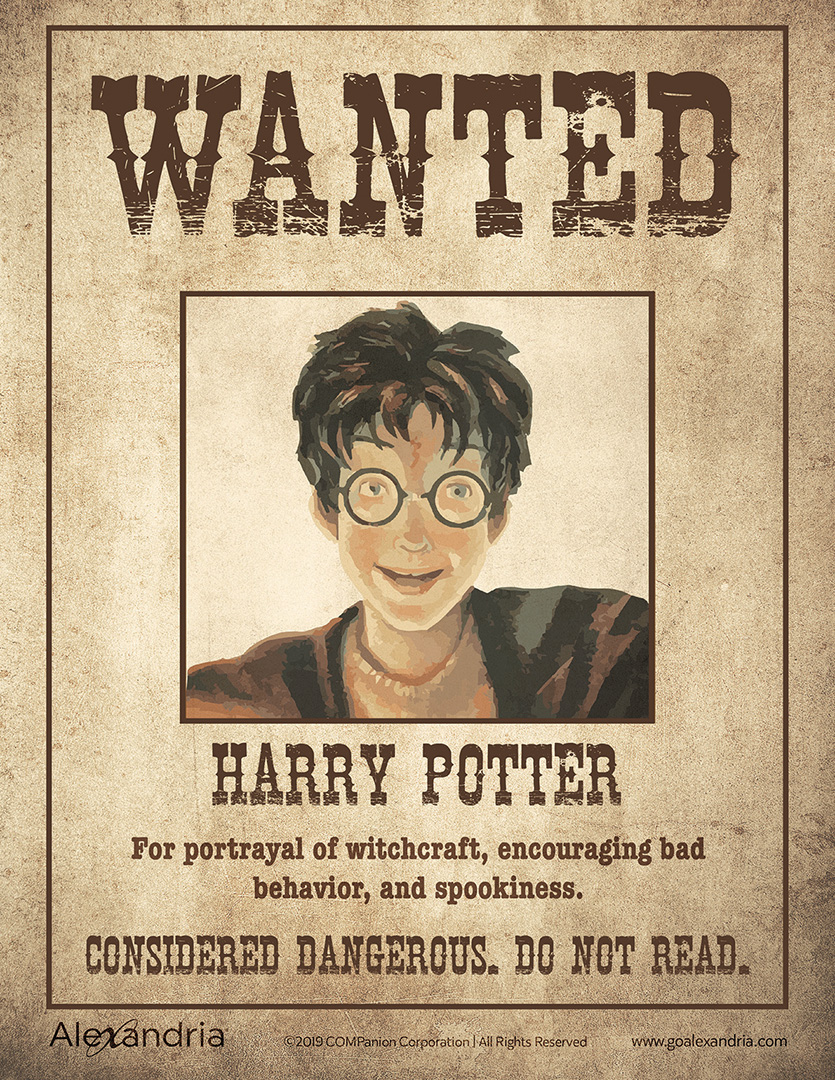 Banned Books Week Wanted Posters